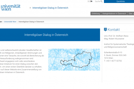 Neue Website Interreligiöser Dialog in Österreich