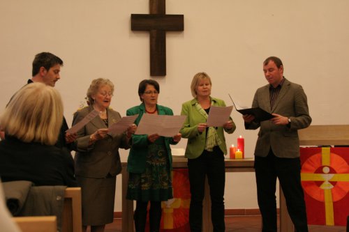 Das Leitungsquartett der Gemeinde mit Bezirksvorsteher Ing Heinz Lehner (2. von rechts)