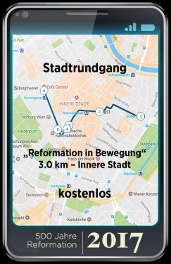 Ein Blick auf die Route des Stadtspaziergangs &quot;Reformation in Bewegung&quot;