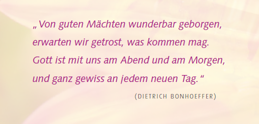 Seelsorge heißt: Reden können - wo es die Sprache verschlägt. Leben annehmen - wo Krankheit, Schmerz und Sterben sind.
