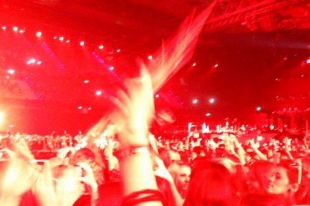 Super Stimmung, super Lichtshow beim Eurovision Songcontest - das genoss...
