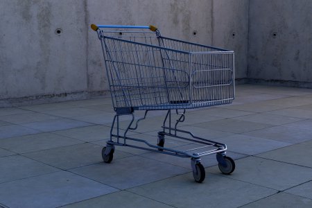 Leerer Einkaufswagen: Fehlende Rechtssicherheit bei der Mindestsicherung betrifft vor allem pflegende Angehörige und Alleinerziehende, kritisiert die Armutskonferenz. Foto: pixabay.com/PIRO4D