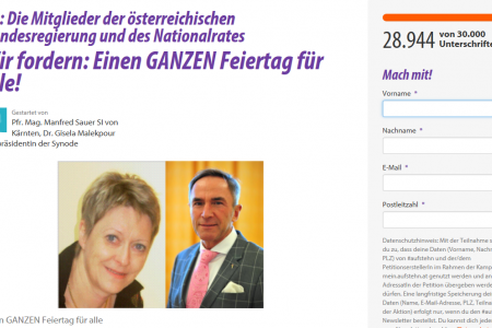 Initiatoren von Online-Petition wollen „weiterkämpfen“.