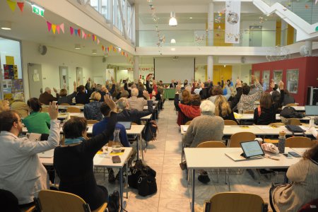 Gelebte Demokratie: Die Superintendentialversammlung ist quasi das &quot;Parlament&quot; der Evangelischen Kirche A.B. in Wien