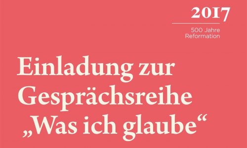 Flyer zur Gesprächsserie