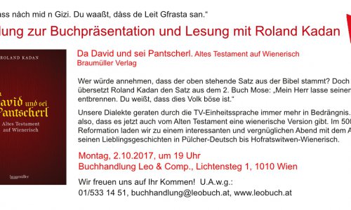 Einladung zur Lesung
