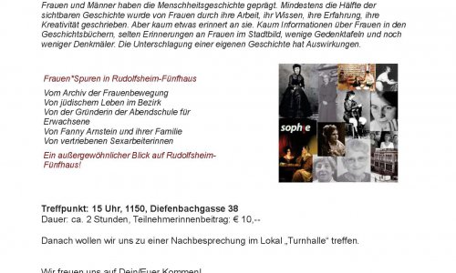 Plakat zur Einladung