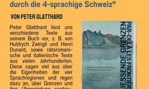 Lesung und Gespräch Peter Glatthard