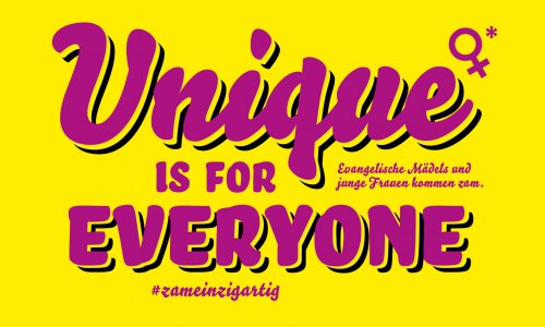 Slogan "Unique is for Everyone"