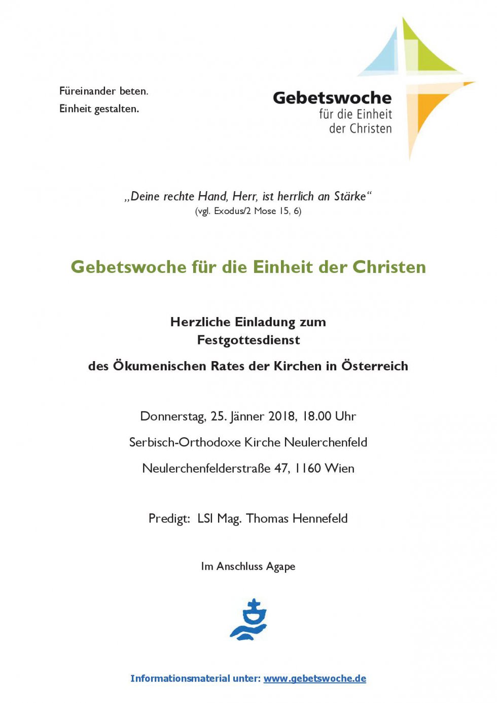 Plakat zur Einladung