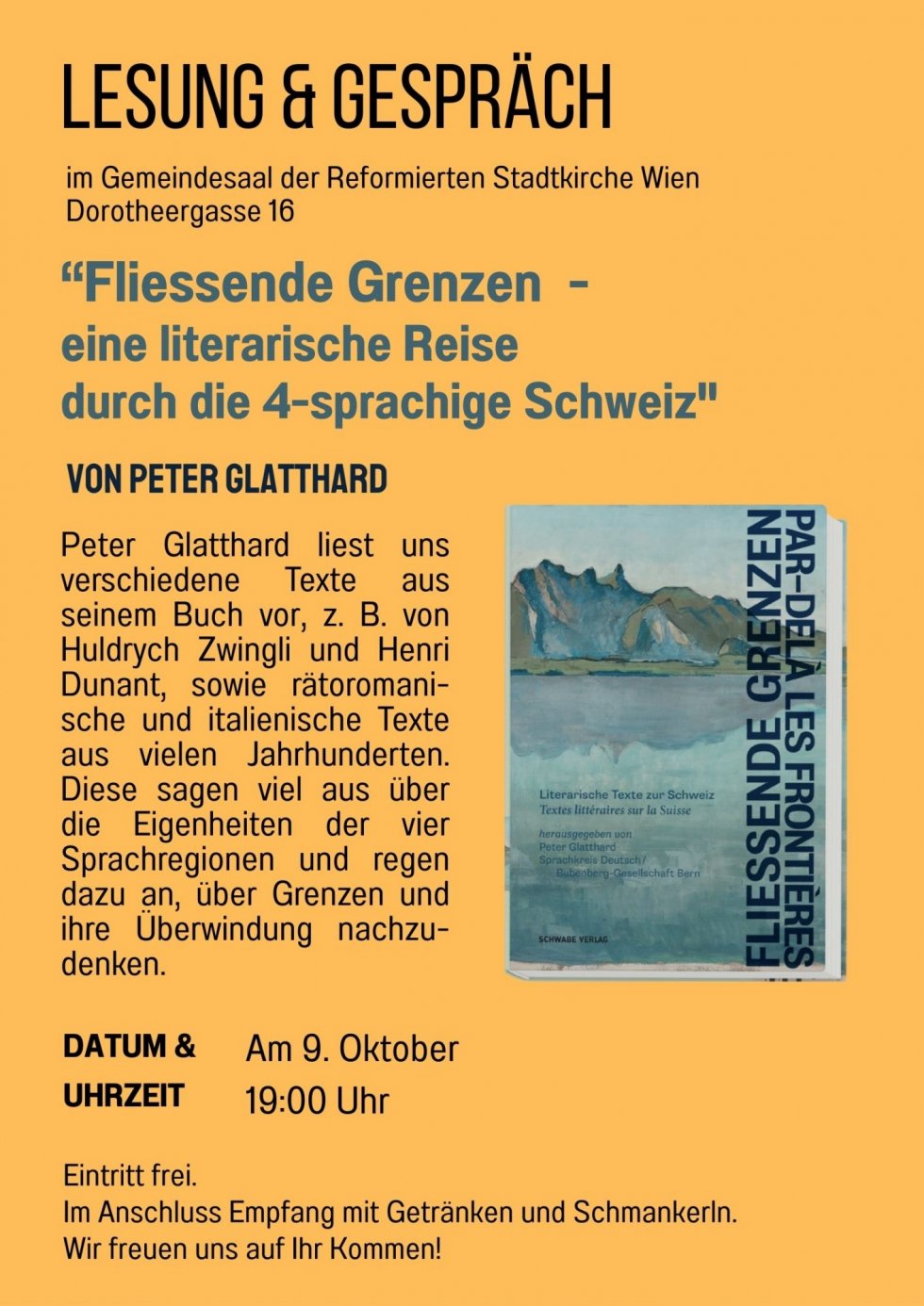 Lesung und Gespräch Peter Glatthard