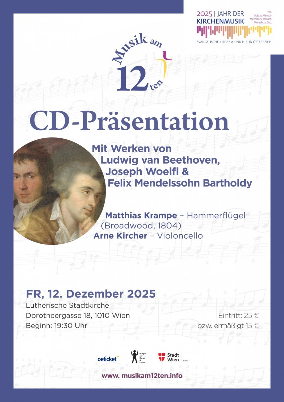 CD Präsentation Beethoven-Cellosonaten und Joseph Woelfl im Originalklang