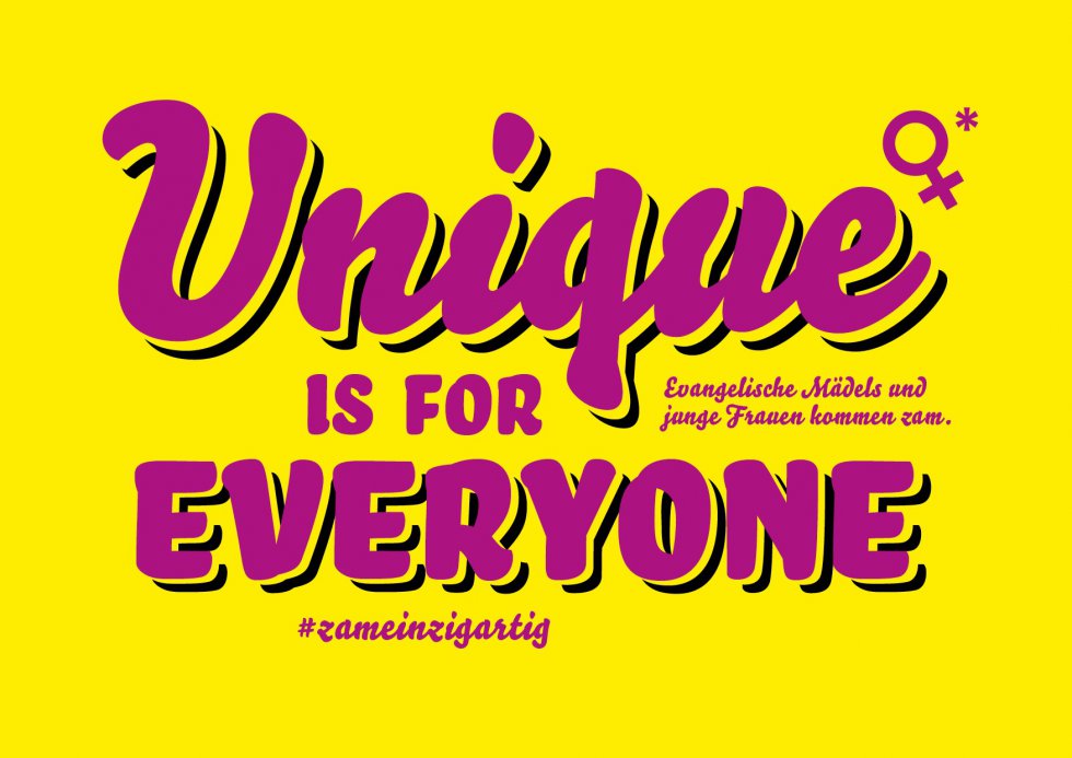 Slogan "Unique is for Everyone"