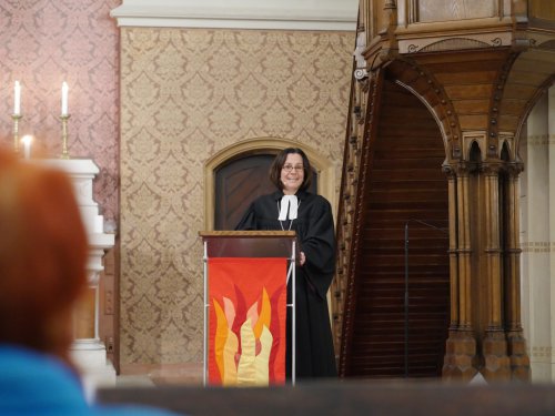 Diakonie-Direktorin Maria Katharina Moser hielt die Festpredigt. Foto: Evangelische Diözese A.B. Wien/Schomaker
