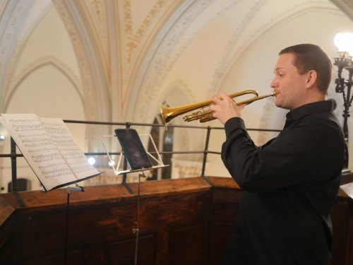 Wolfgang Mair an der Trompete. Foto: Evangelische Diözese A.B. Wien/Schomaker