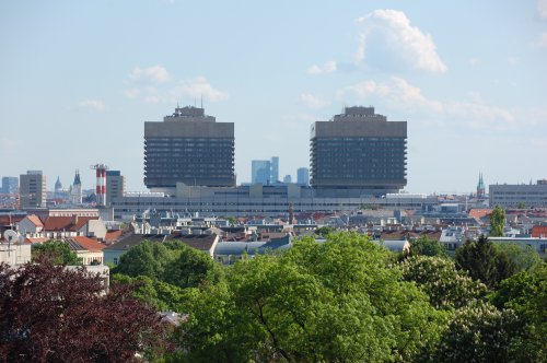 Das AKH Wien aus der Ferne