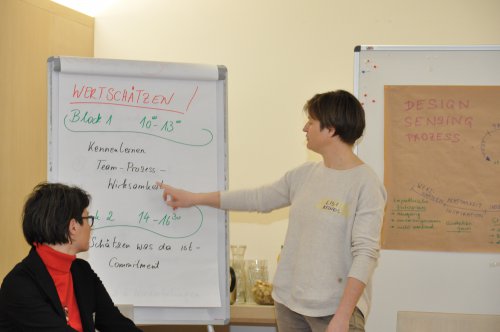 Christine Newald und Elisabeth Reindl von „Eis und Quell“ führten durch den Projekttag.