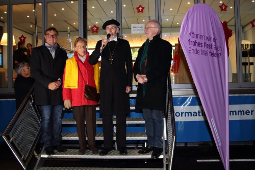 Volker Jung, Inge Troch, Hansjörg Lein und Franz Scharl (von links)
