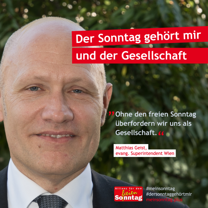 Anlässlich des Internationalen Tags des freien Sonntags am 3. März betont die Allianz für den freien Sonntag Österreich die gemeinschaftsbildende Bedeutung des arbeitsfreien Sonntags.
