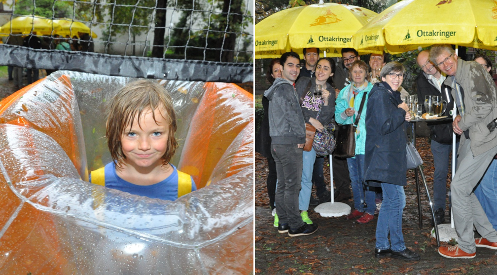 Trotz strömenden Regens kamen rund 90 Gäste zum Herbstfest. Trotz strömenden Regens kamen rund 90 Gäste zum Herbstfest.