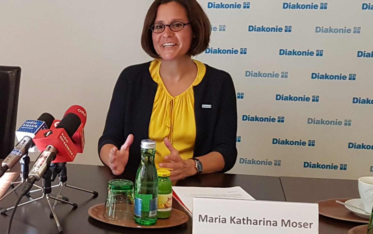 „Kinder brauchen eine gute Chance auf Zukunft, brauchen Wertschätzung, aber auch eine gute materielle Basis", sagt die neue Diakonie-Direktorin Maria Katharina Moser. Foto: epd/Michael Windisch „Kinder brauchen eine gute Chance auf Zukunft, brauchen Wertschätzung, aber auch eine gute materielle Basis", sagt die neue Diakonie-Direktorin Maria Katharina Moser. Foto: epd/Michael Windisch