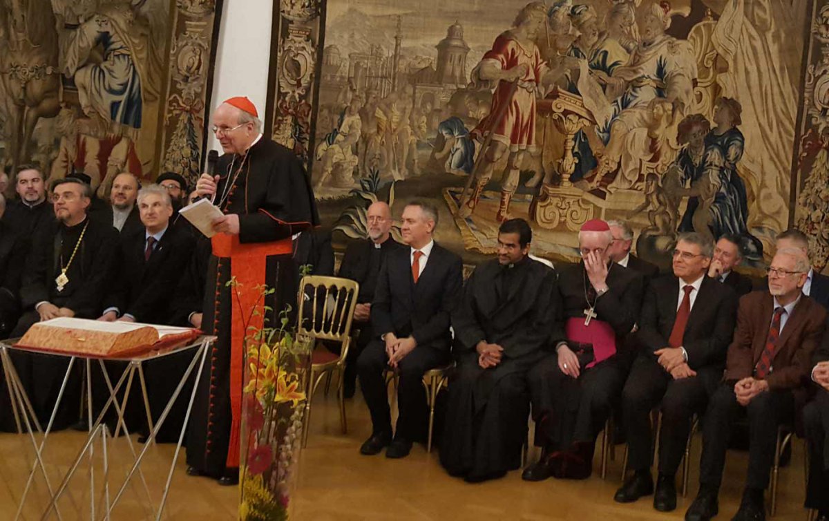 Beim traditionellen „Ökumenischen Empfang“ konnte Kardinal Christoph Schönborn zahlreiche Vertreterinnen und Vertreter der Kirchen begrüßen. Foto: epd/Dasek Beim traditionellen „Ökumenischen Empfang“ konnte Kardinal Christoph Schönborn zahlreiche Vertreterinnen und Vertreter der Kirchen begrüßen. Foto: epd/Dasek