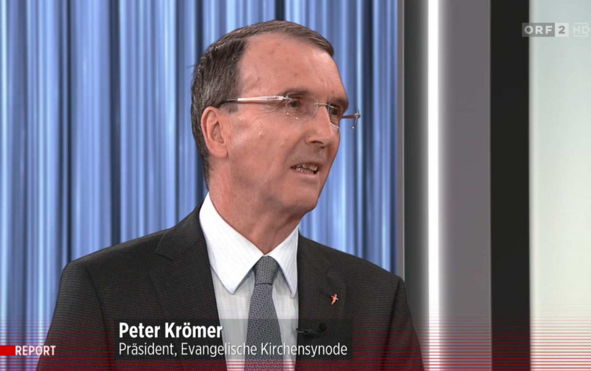 Im ORF-"Report" äußerte Krömer Zweifel darüber, ob der geplante Eingriff in den Generalkollektivvertrag standhalten werde. Foto: ORF/Screenshot Im ORF-"Report" äußerte Krömer Zweifel darüber, ob der geplante Eingriff in den Generalkollektivvertrag standhalten werde. Foto: ORF/Screenshot