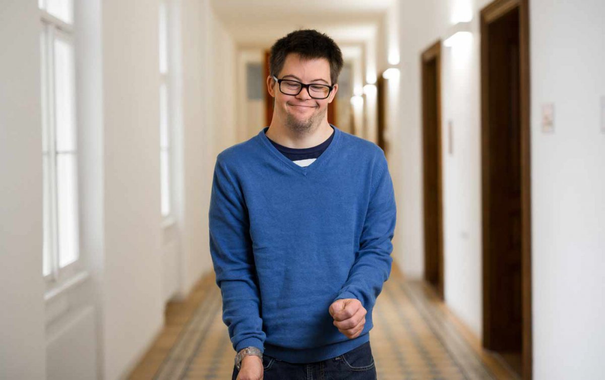 „Ich bin von Beruf Schauspieler und Schriftsteller. Der Familienname Mann ist berühmt. Ich heiße Mann." Foto: Diakoniewerk „Ich bin von Beruf Schauspieler und Schriftsteller. Der Familienname Mann ist berühmt. Ich heiße Mann." Foto: Diakoniewerk