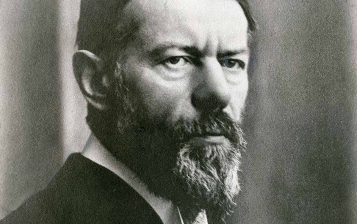 Portrait von Max Weber. Er sah &quot;Unsachlichkeit und Verantwortungslosigkeit&quot; als politische &quot;Todsünden&quot;: Der Soziologe Max Weber (1864-1920)