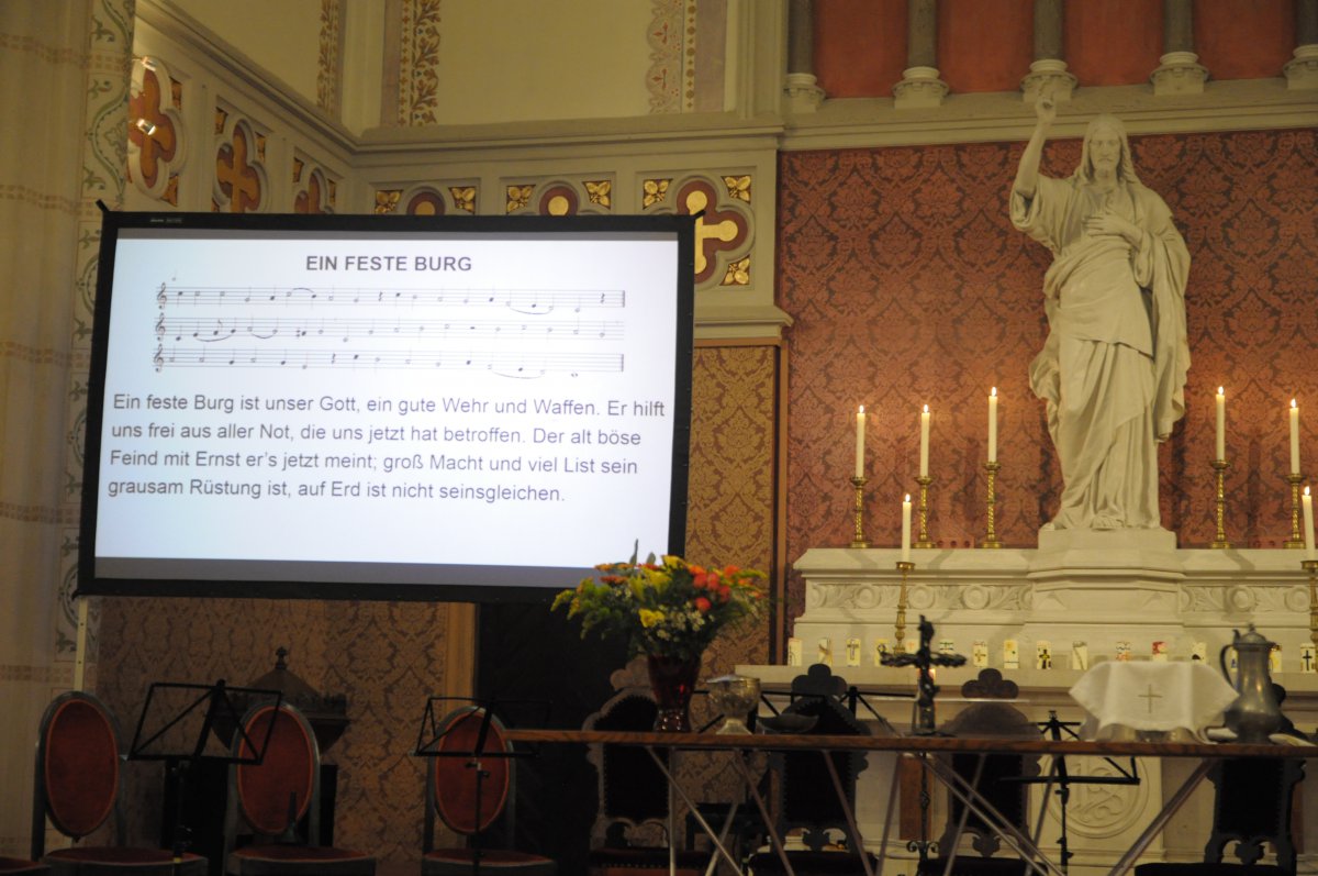 Darf in keinem Reformationsgottesdienst fehlen: Martin Luthers Lied "Ein feste Burg" Darf in keinem Reformationsgottesdienst fehlen: Martin Luthers Lied "Ein feste Burg"
