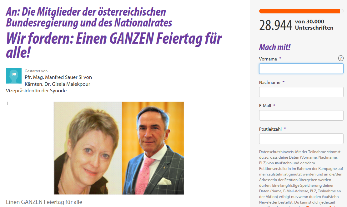 Initiatoren von Online-Petition wollen „weiterkämpfen“.