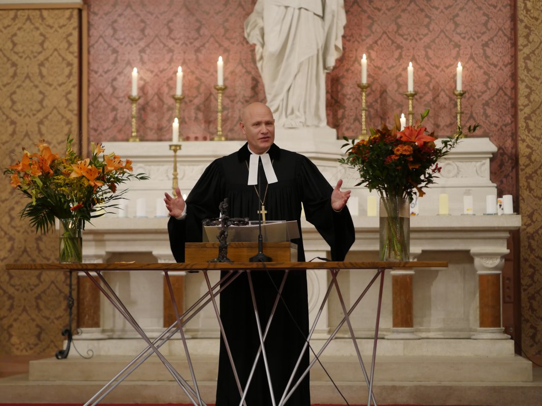 Superintendent Dr. Matthias Geist hielt die Festpredigt.