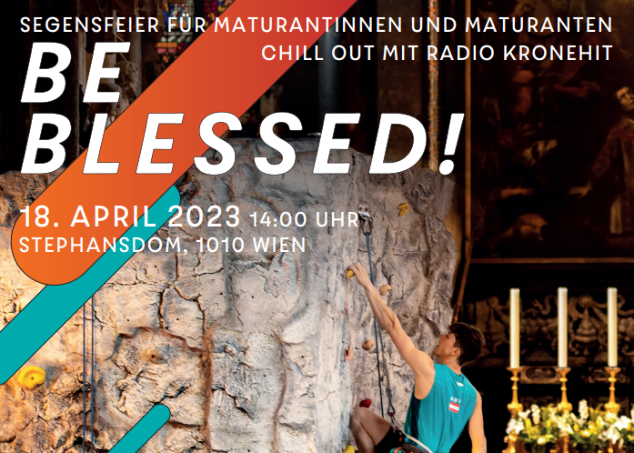 BE BLESSED will den Maturantinnen und Maturanten Gutes zusprechen, um auf die Herausforderungen des Lebens und die bevorstehende Matura gestärkt zuzugehen. BE BLESSED will den Maturantinnen und Maturanten Gutes zusprechen, um auf die Herausforderungen des Lebens und die bevorstehende Matura gestärkt zuzugehen.