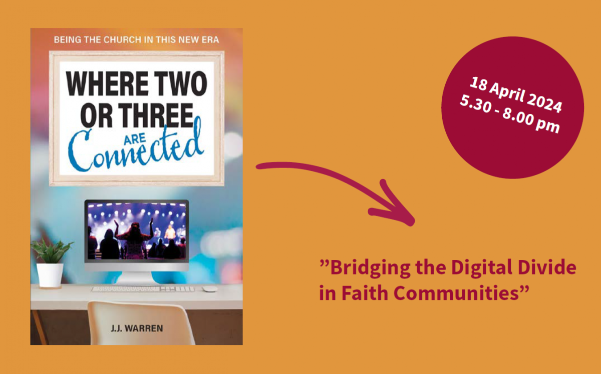 Neben der Podiumsdiskussion wird der United Methodist Pastor Reverend J.J. Warren sein Buch vorstellen.