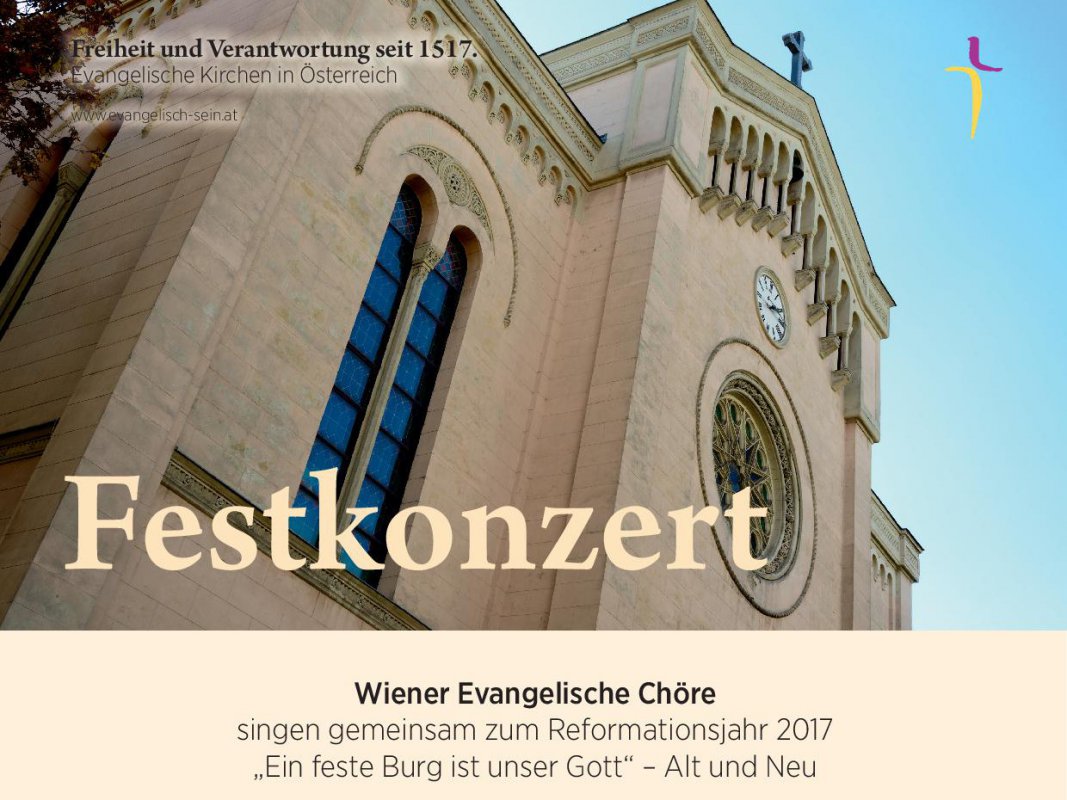 Das Festkonzert findet in der Gustav-Adolf-Kirche in Wien-Gumpendorf statt Das Festkonzert findet in der Gustav-Adolf-Kirche in Wien-Gumpendorf statt
